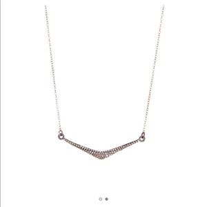 Showstopper ADORNIA Champagne Diamond “V” Necklace